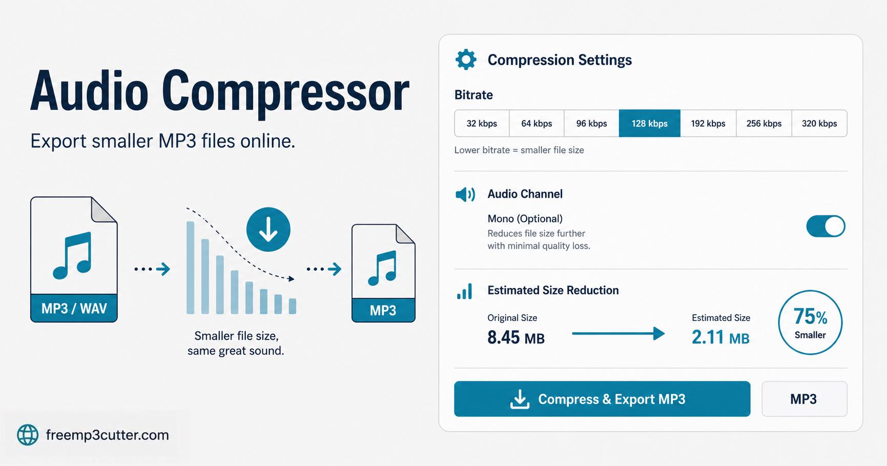 Audio Compressor Online illustration