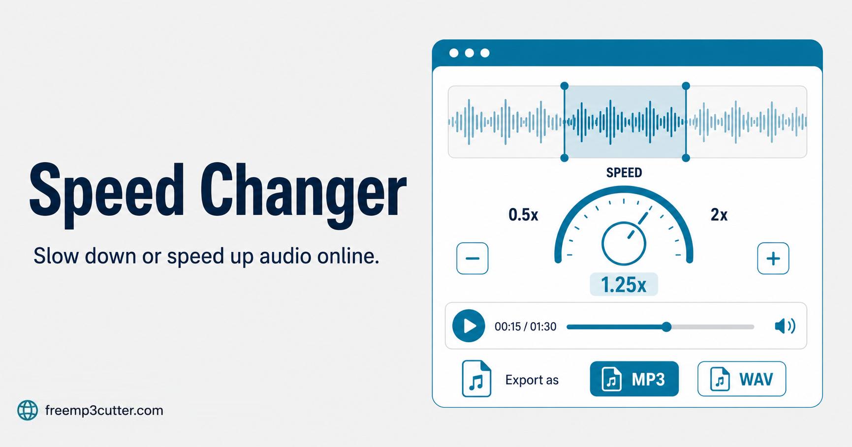 Audio Speed Changer Online illustration