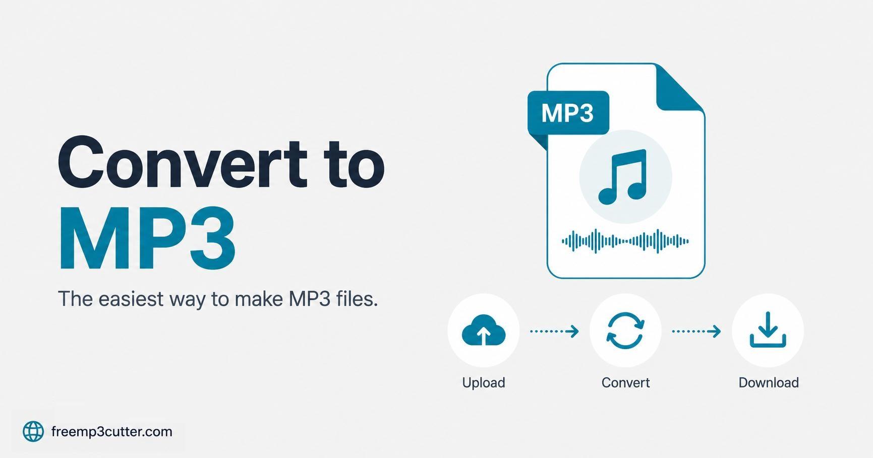 Convert Audio to MP3 Online illustration