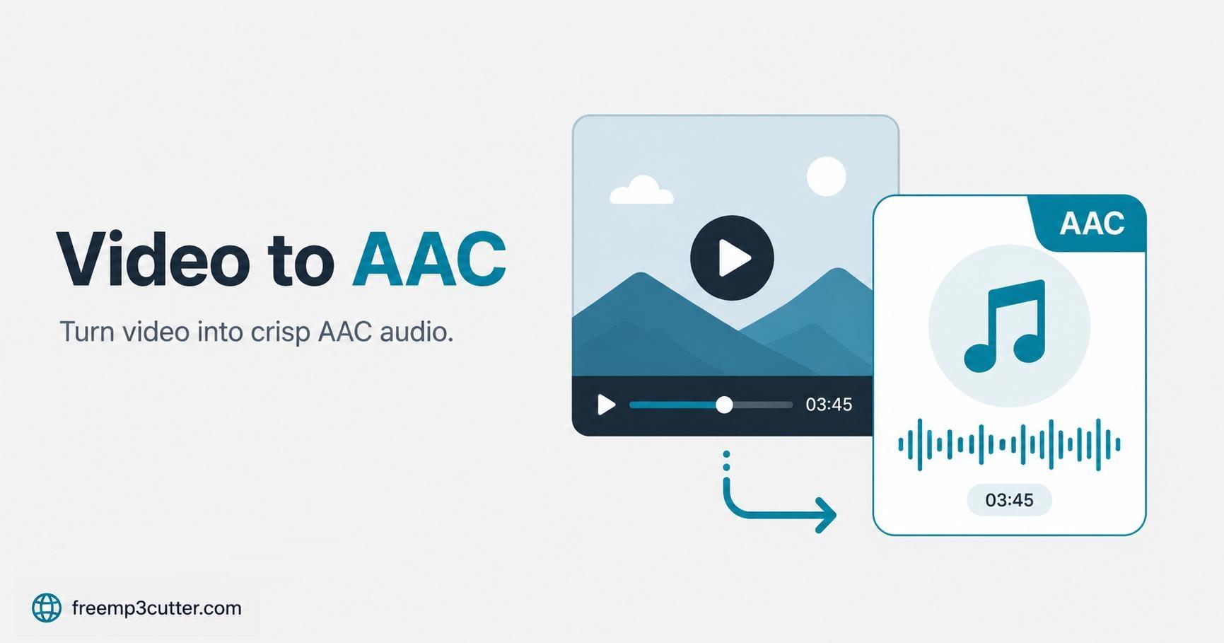 Convert Video to AAC Online illustration