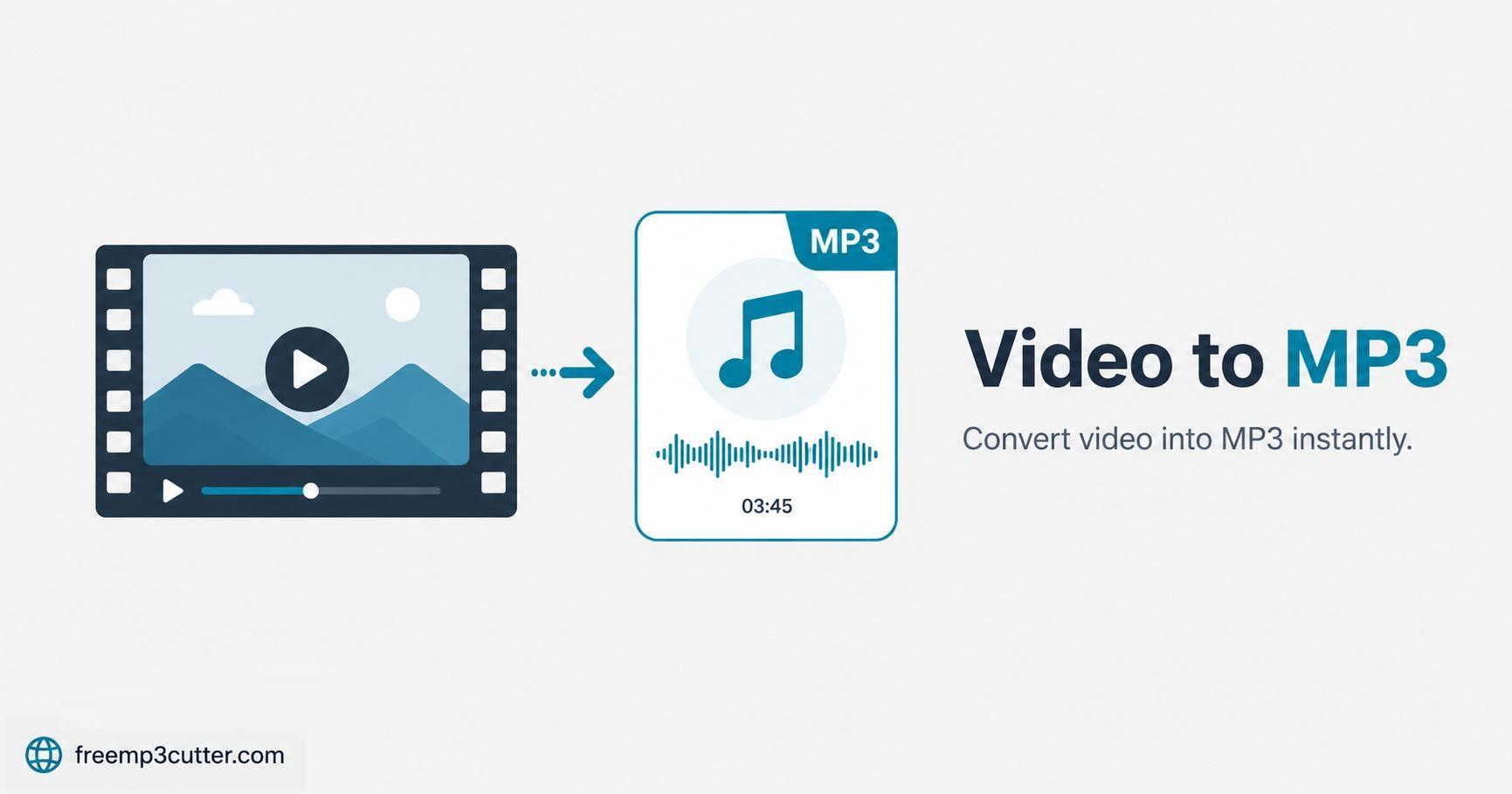 Convert Video to MP3 Online illustration