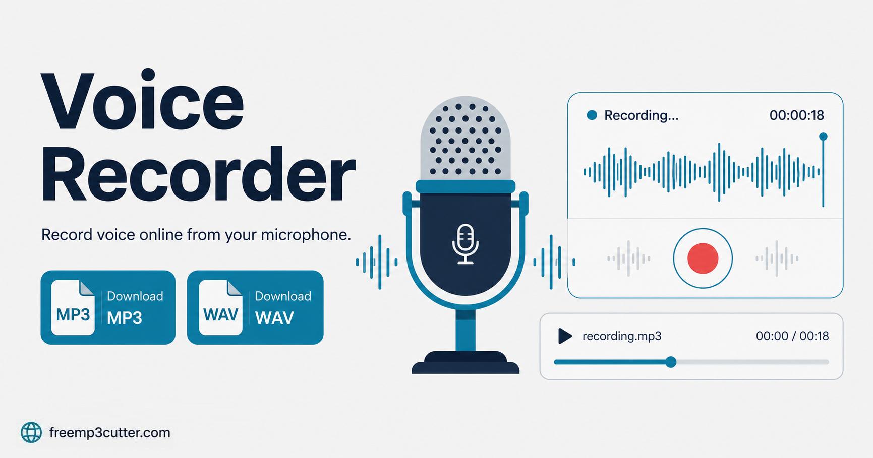 Online Voice Recorder illustration